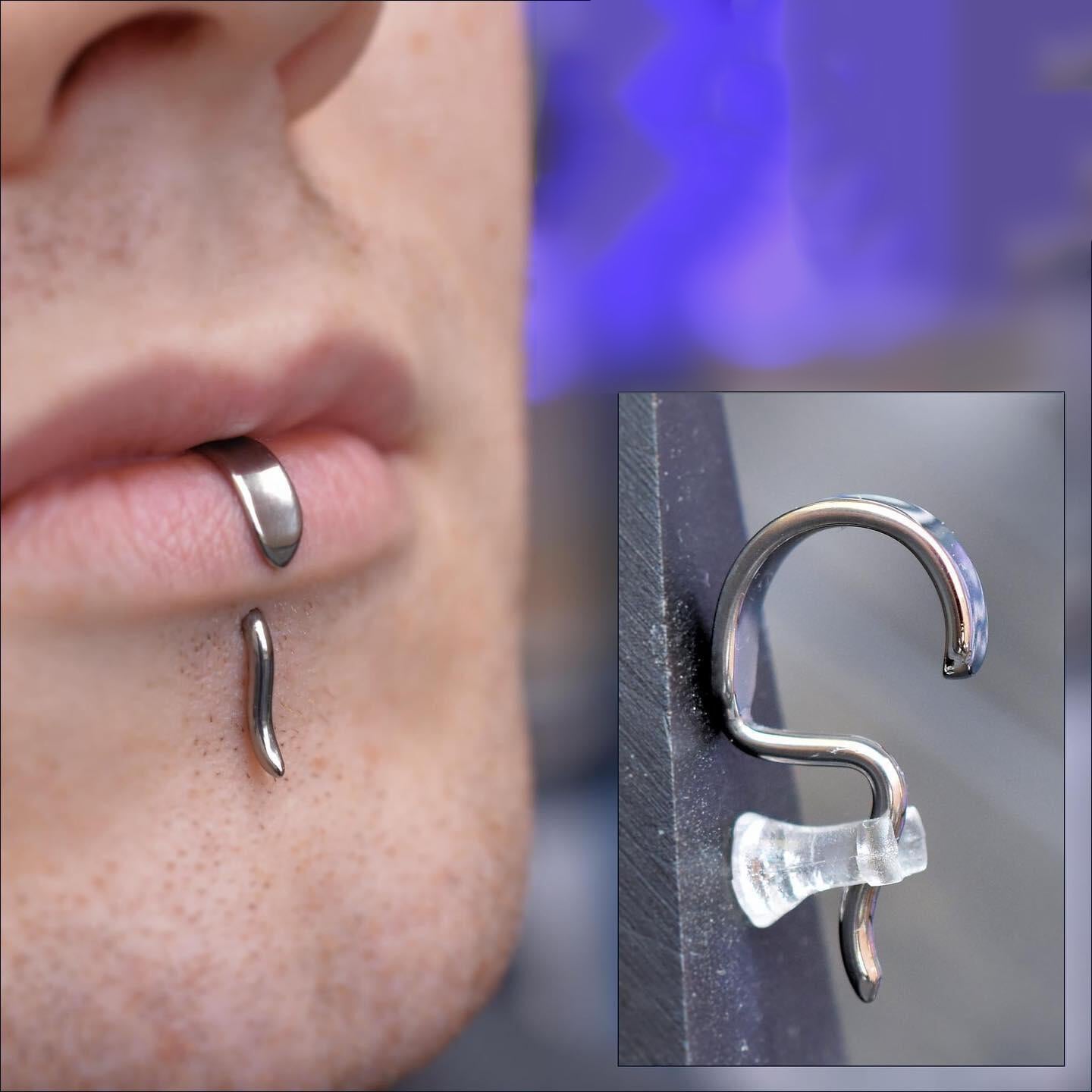 16g 925 Sterling Silver Labret Rings Lip Piercings Jewelry 