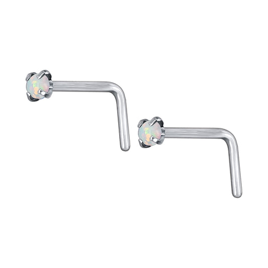 1Pc-20g-Natural-Opal-Stone-Nose-Stud-Ring-Piercing-L-Shaped