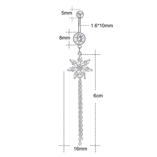 14g-Drop-Dangle-Flower-Tassels-Belly-Rings-Piercing-Rose-Gold-Crystal-Navel-Piercing-Jewelry