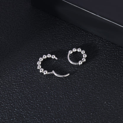 16g Steel Ball Nose Ring Hinged Septum Ring Piercing Jewelry