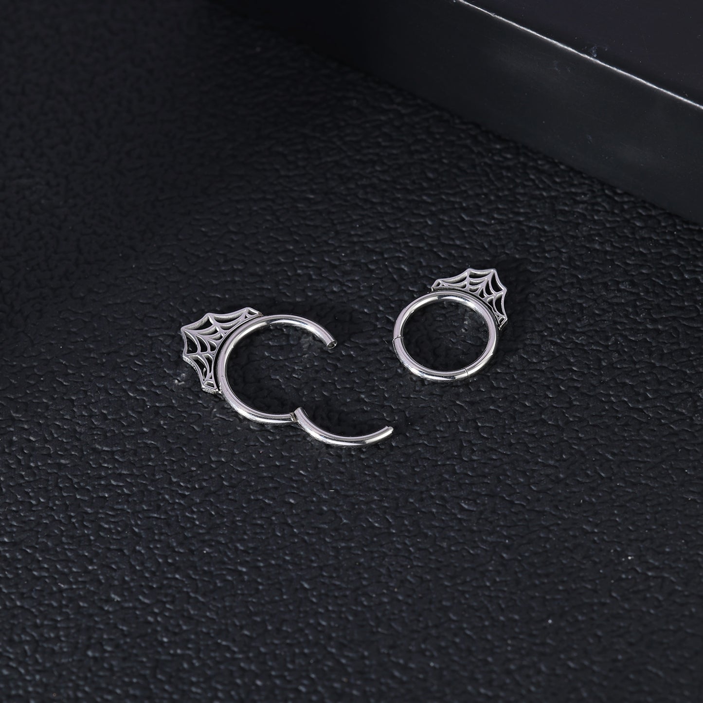 16g Cobweb Nose Ring Hinged Septum Ring Piercing Jewelry