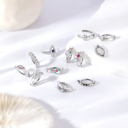 platinum belly button rings