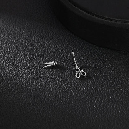 20g Scissors Eyebrow Ring Piercing Curved Helix Rook Daith Piercing
