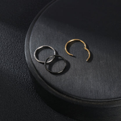 16/18/20g G23 TItanium Nose Septum Ring Hoop Cartilage Earring