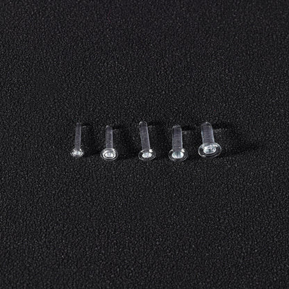 14g/18g/20g Nose Studs Piercing Nose Bone Rings Clear Glass Nostril Piercing