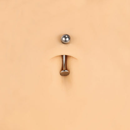 14G Flat Back Belly Navel Rings Stainless Steel Belly Button Rings