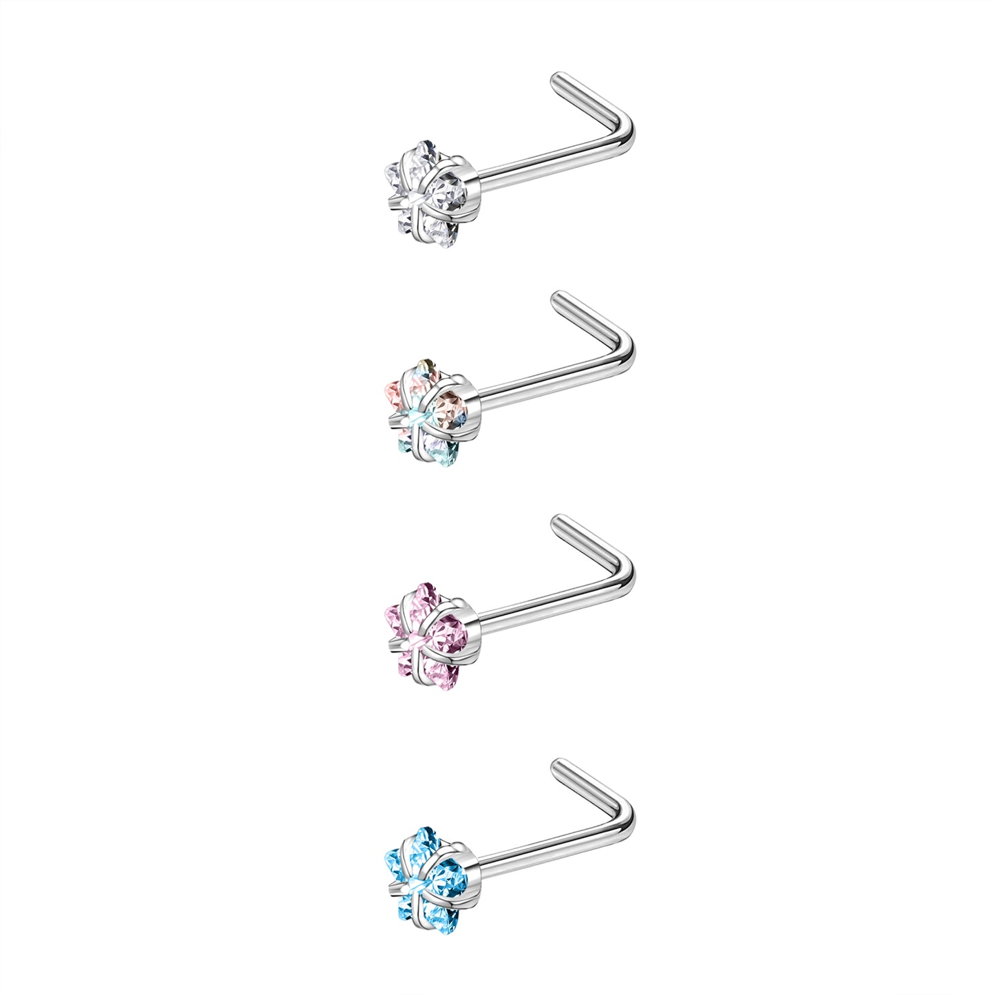 4-Pcs-Set-20G-Heart-Zircon-Nose-Studs-Piercing-L-Shape-Nose-Rings-Stainless-Steel-Nostril Piercing