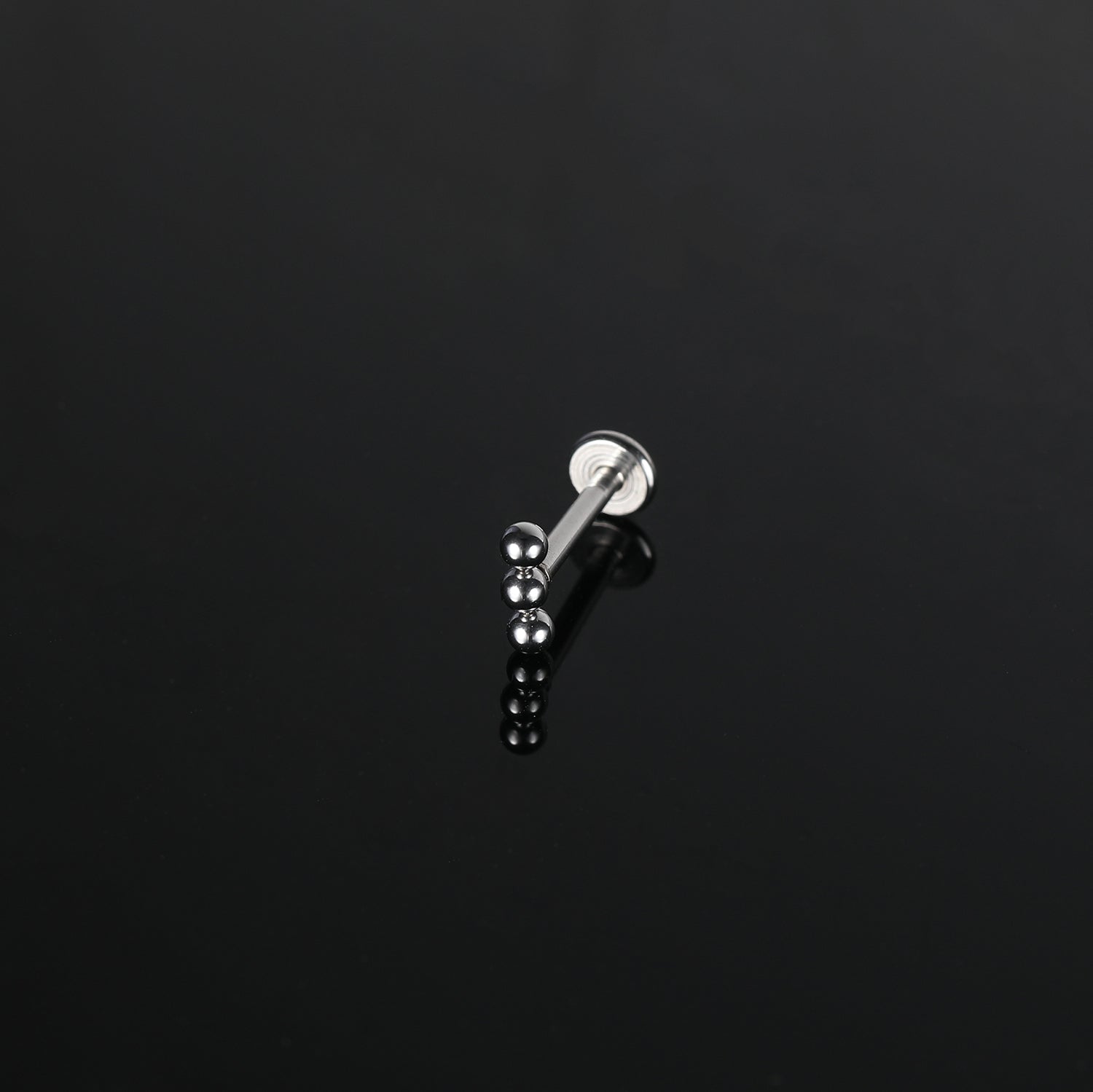 16g Steel Ball Labret Ring Flat Back Stud Earring Conch Helix Lip Piercing