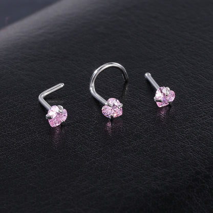 4-Pcs-Set-20G-Heart-Zircon-Nose-Studs-Piercing-L-Shape-Nose-Rings-Stainless-Steel-Nostril Piercing