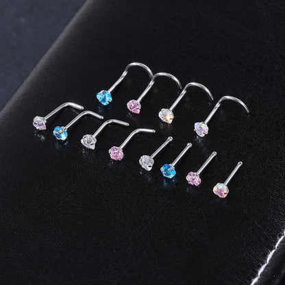 4-Pcs-Set-20G-Heart-Zircon-Nose-Studs-Piercing-Nose-Bone-Shape-Nose-Rings-Stainless-Steel-Nostril Piercing