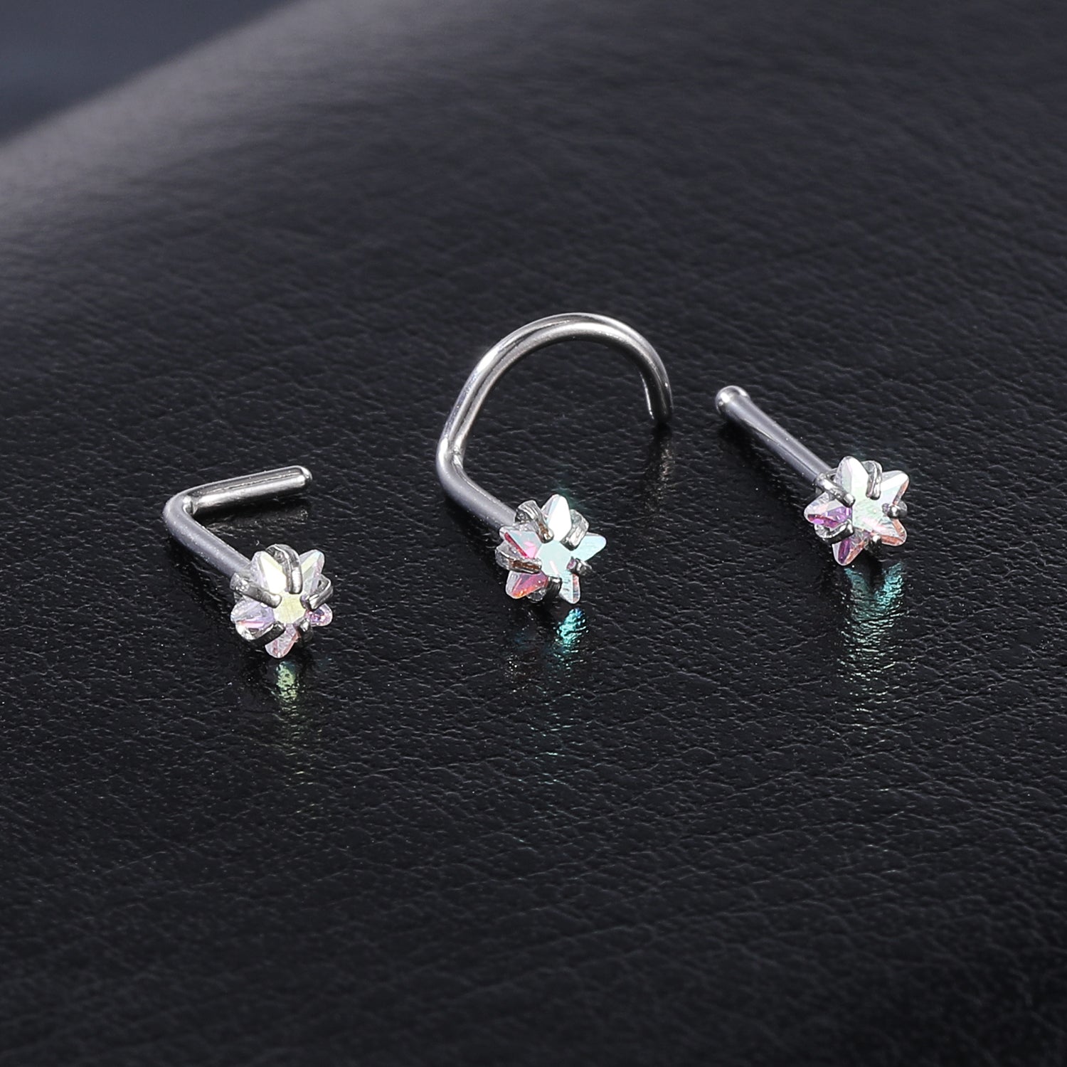 4-Pcs-Set-20G-Heart-Zircon-Nose-Studs-Piercing-L-Shape-Nose-Rings-Stainless-Steel-Nostril Piercing