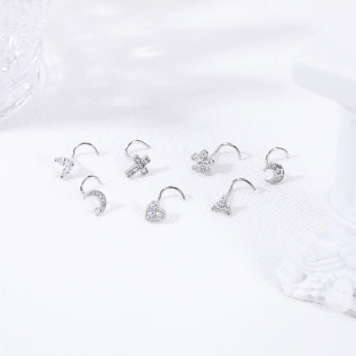 20G-Cross-White-Crystal-Nose-Studs-Piercing-Crokscrew-Nose-Rings-Stainless-Steel-Nostril-Piercing