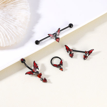 16G-Black-Red-Butterfly-Nose-Rings-Red-Zirconal-Septum-Rings-Stainless-Steel-Ear-Cartilage-Helix-Tragus-Conch-Piercing