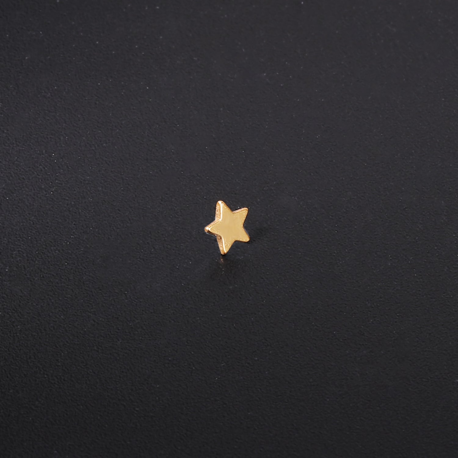 4pcs Star Dermal Anchor Tops Surgical Steel Internally Threaded Skin Diver Piercings