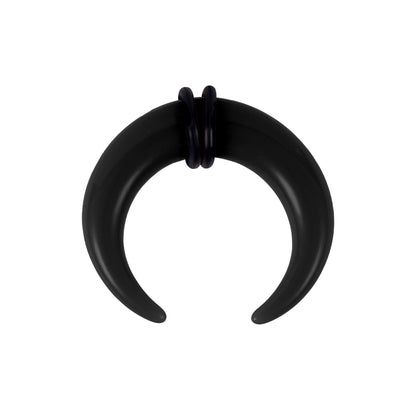 14g-00g Black Horns Nose Septum Ring or Ear Plug Gauge