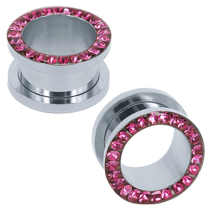 pink ear gauges