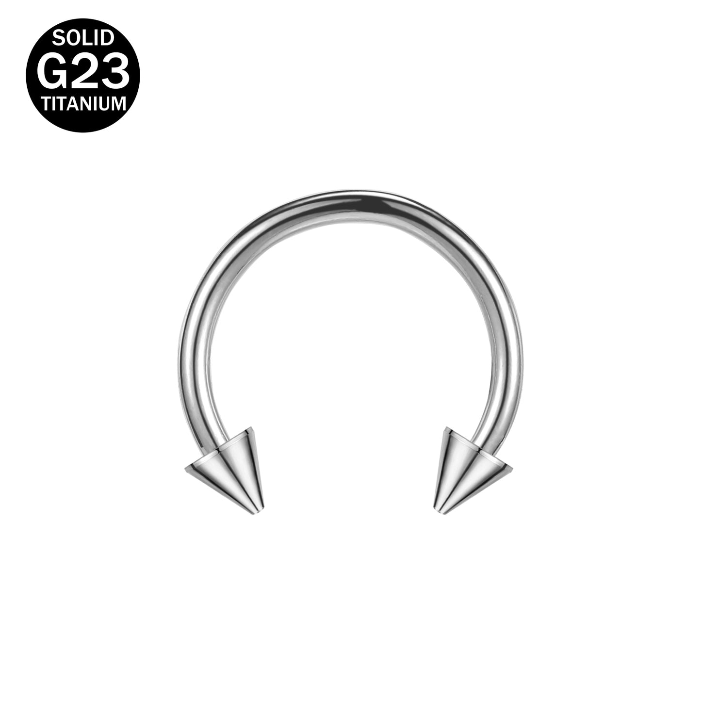 16g G23 TItanium Nose Ring Horseshoe Septum Ring Piercing Jewelry