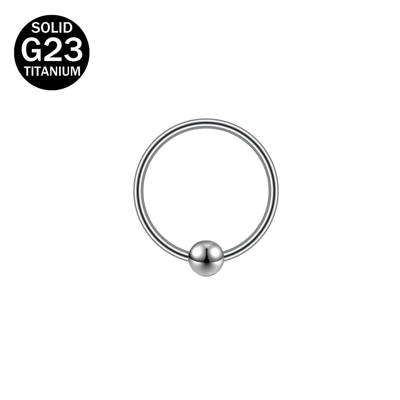 16g G23 TItanium Nose Ring CBR Septum Ring Piercing Jewelry