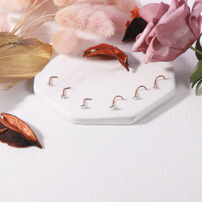 6-Pcs/Set-20G-AB-Zircon-Nose-Studs-Piercing-Crokscrew-Nose-Rings-Rose-Gold-Plated-Nostril-Piercing