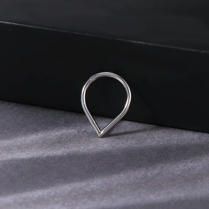 16g G23 TItanium Nose Ring Hinged Septum Ring Piercing Jewelry