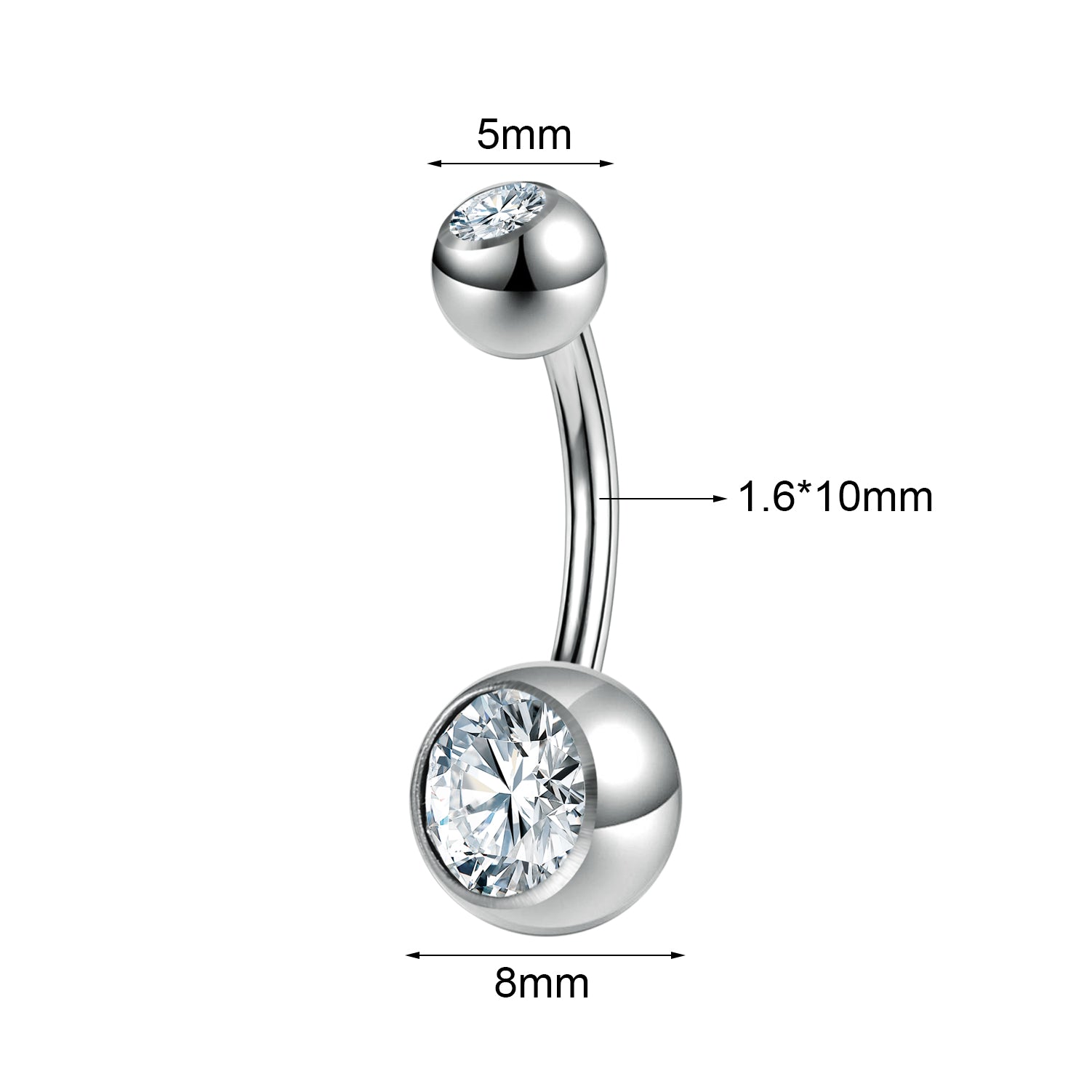 14G-925-Sterling-Silver-Belly-Rings-White-Zirconal-Navel-Ring-Piercing-Silver-Plated-Belly-Button-Rings