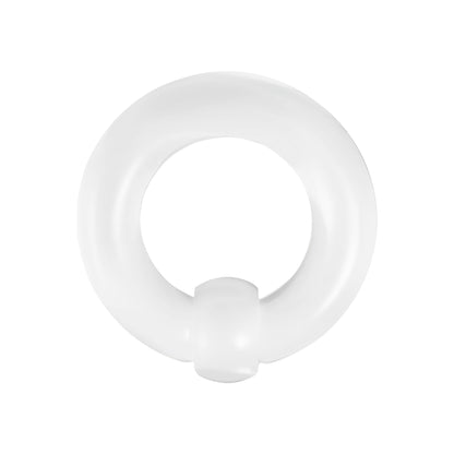 1 PC 12g-00g Clear Acrylic Nose Septum Ring Captive Bead Rings Plug Gauges