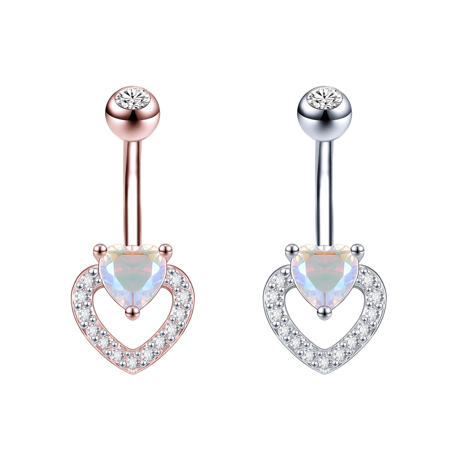 heart-belly-button-rings-ab-white-crystal-belly-navel-piercing