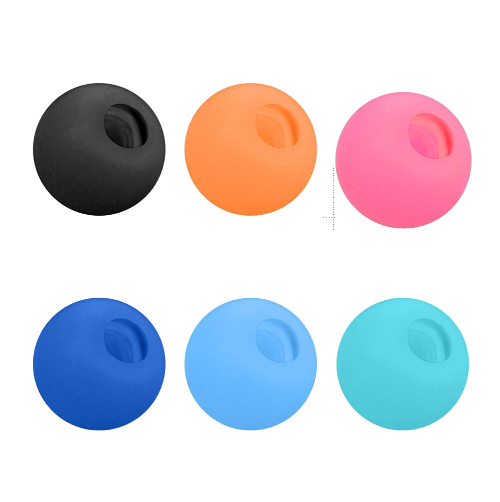 ZS 6pcs Piercing Barbell Parts 14G/16G Rubber Replacement Balls