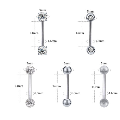 14g-Industrial-Barbell-Piercing-Round-Zirconia-Nipple-Tongue-Rings-Body-Jewelry-stud-earring-Cartilage