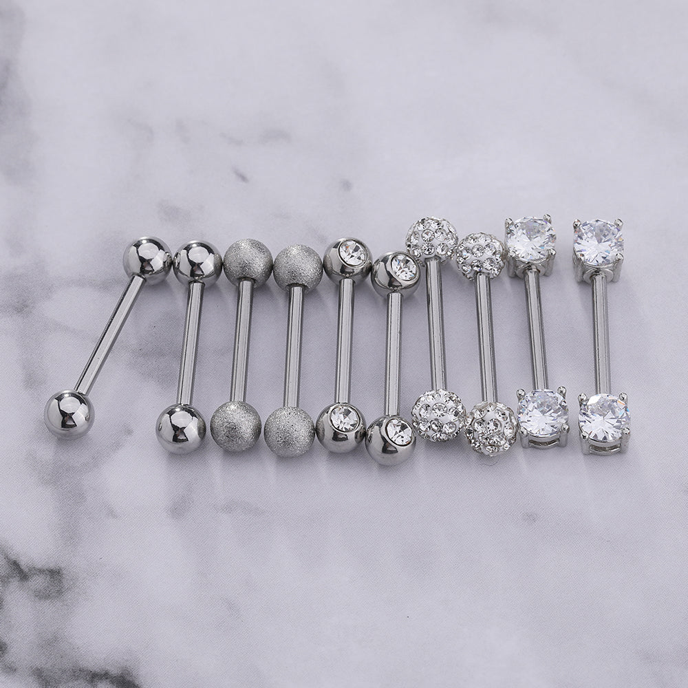 14g-Industrial-Barbell-Piercing-Round-Zirconia-Nipple-Tongue-Rings-Body-Jewelry-stud-earring-Cartilage