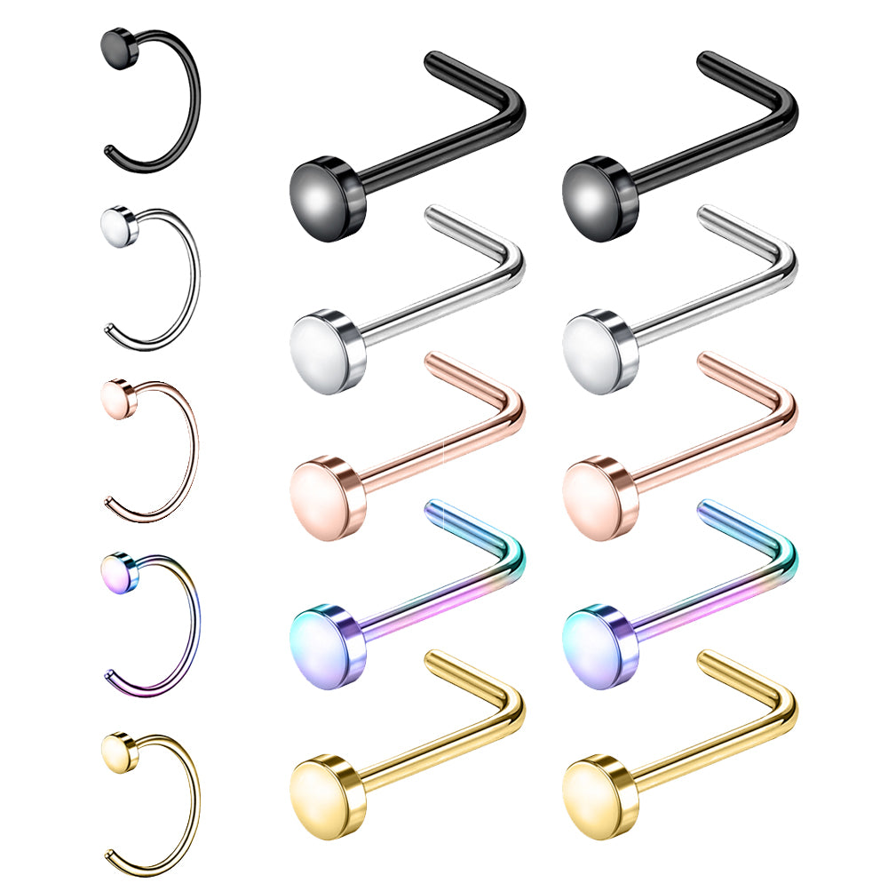 15pcs-set-flat-nose-ring-piercing-l-shape-nose-stud-economic-set