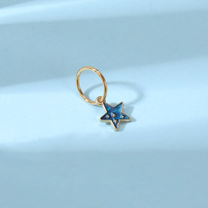 16g-blue-star-dangle-belly-button-rings-gold-hoop-belly-navel-piercing