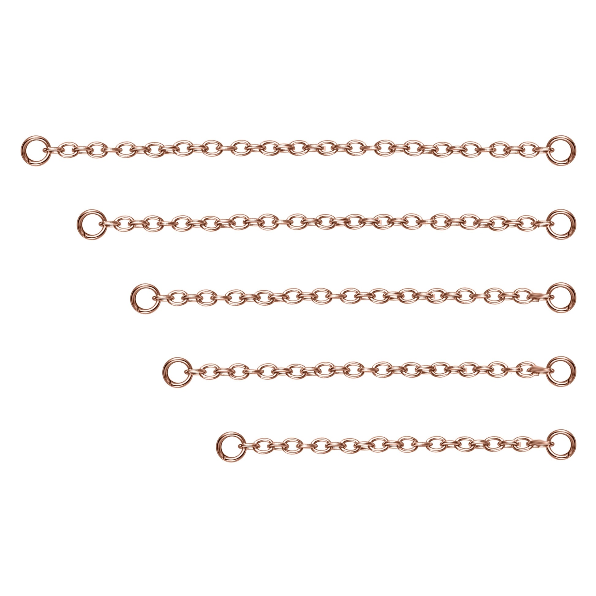 5pcs-set-stainless-steel-rose-gold-nose-stud-chain-economic-set