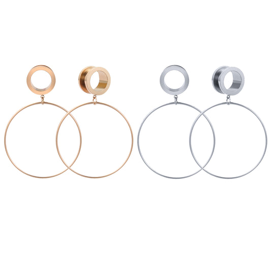 rose gold ear gauges