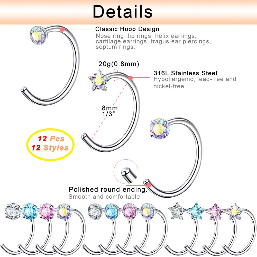 42-Pcs-Set-Star-Round-Crystal-Nose-Rings-Stainless-Steel-Nose-Screw-Piercing-Economic-Set