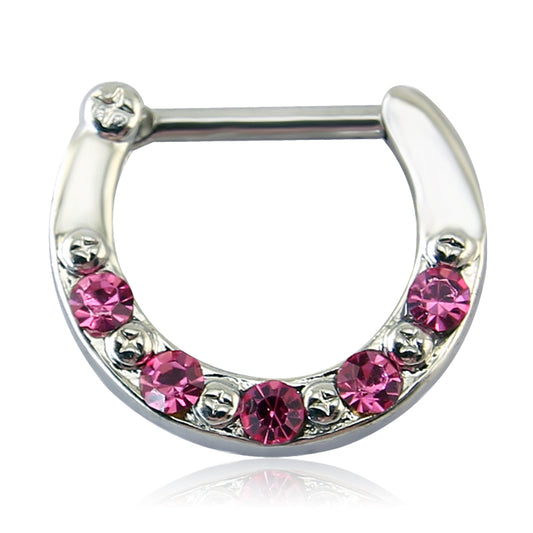 16G-Septum-Clicker-Pink-Crystal-Helix-Tragus-Cartilage-Piercing