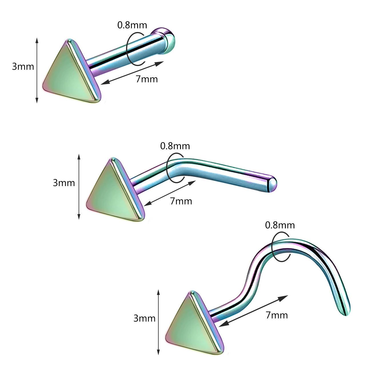 20g-green-triangle-nose-rings-piercing-nose-bone-l-shape-curve-nose-studs