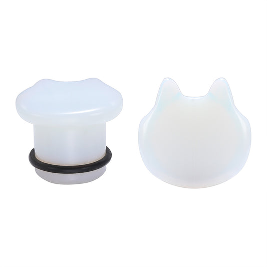 6-16mm-cute-cat-white-opalite-stone-ear-plug-gauge-single-flare-ear-expander