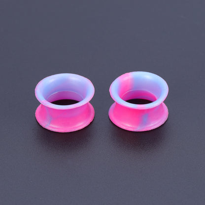 5-22mm-Thin-Silicone-Flexible-Light-Blue-Pink-Ear-Stretchers-Double-Flared-Expander-Ear-Gauges