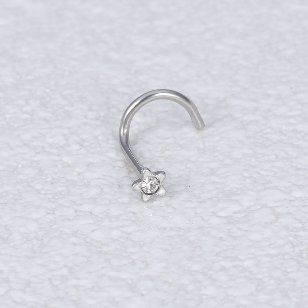 1Pc-20g-Crystal-Nose-Stud-Piercing-Star-Shaped-Nose-Screws