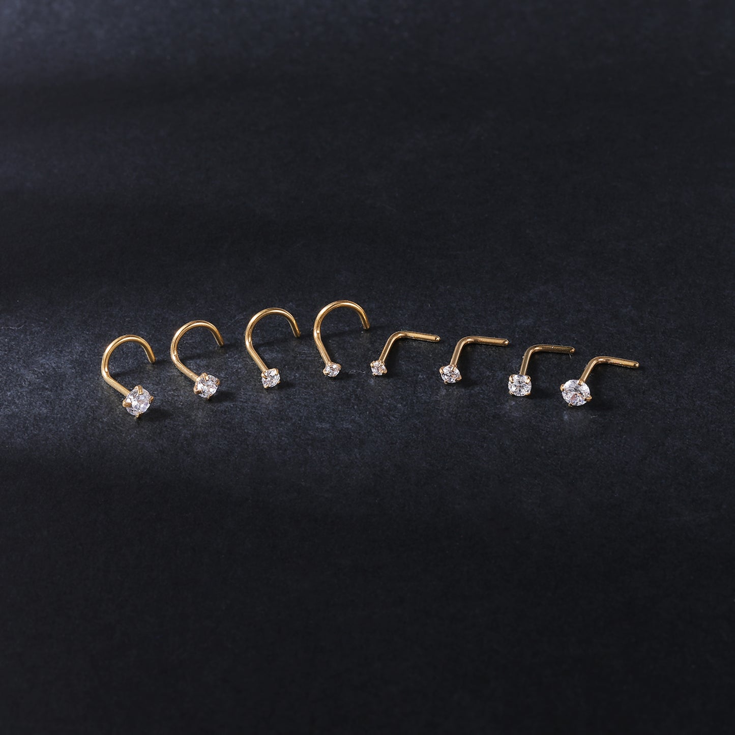 8pcs-set-cz-nose-piercing-l-shaped-screws-gold-nose-rings-economic-set