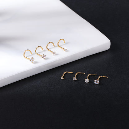 8pcs-set-cz-nose-piercing-l-shaped-screws-gold-nose-rings-economic-set