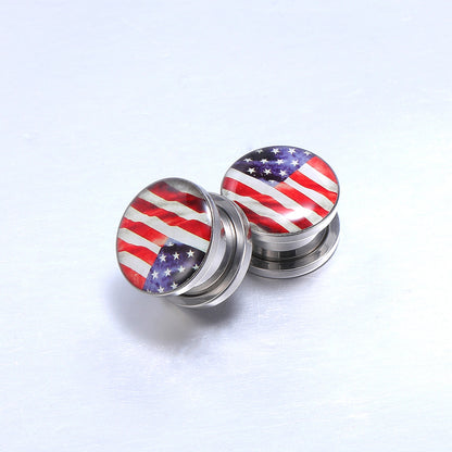 Ear-Gauges-US-Flag-Stainless-Steel-Ear-Stretchers-for-Women-Men