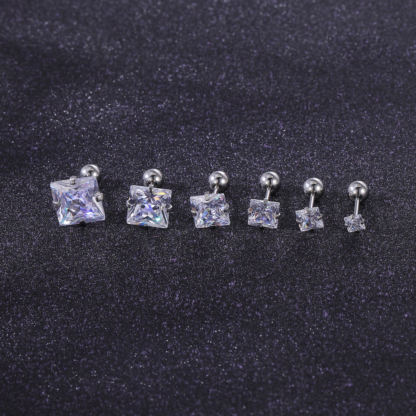 crystal earring studs