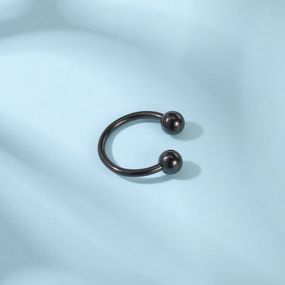 2pcs 14G Round Nipple Barbell Ring Horse Shoe Nipple Piercing