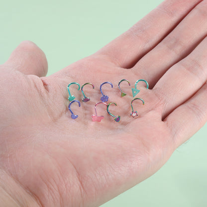 20g-green-triangle-nose-rings-piercing-nose-bone-l-shape-curve-nose-studs