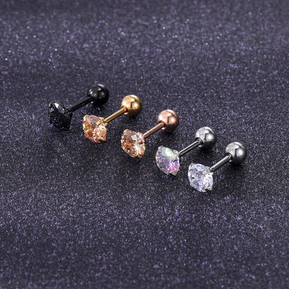 10pcs-set-round-crystal-stud-earring-silver-ear-stud-economic-set