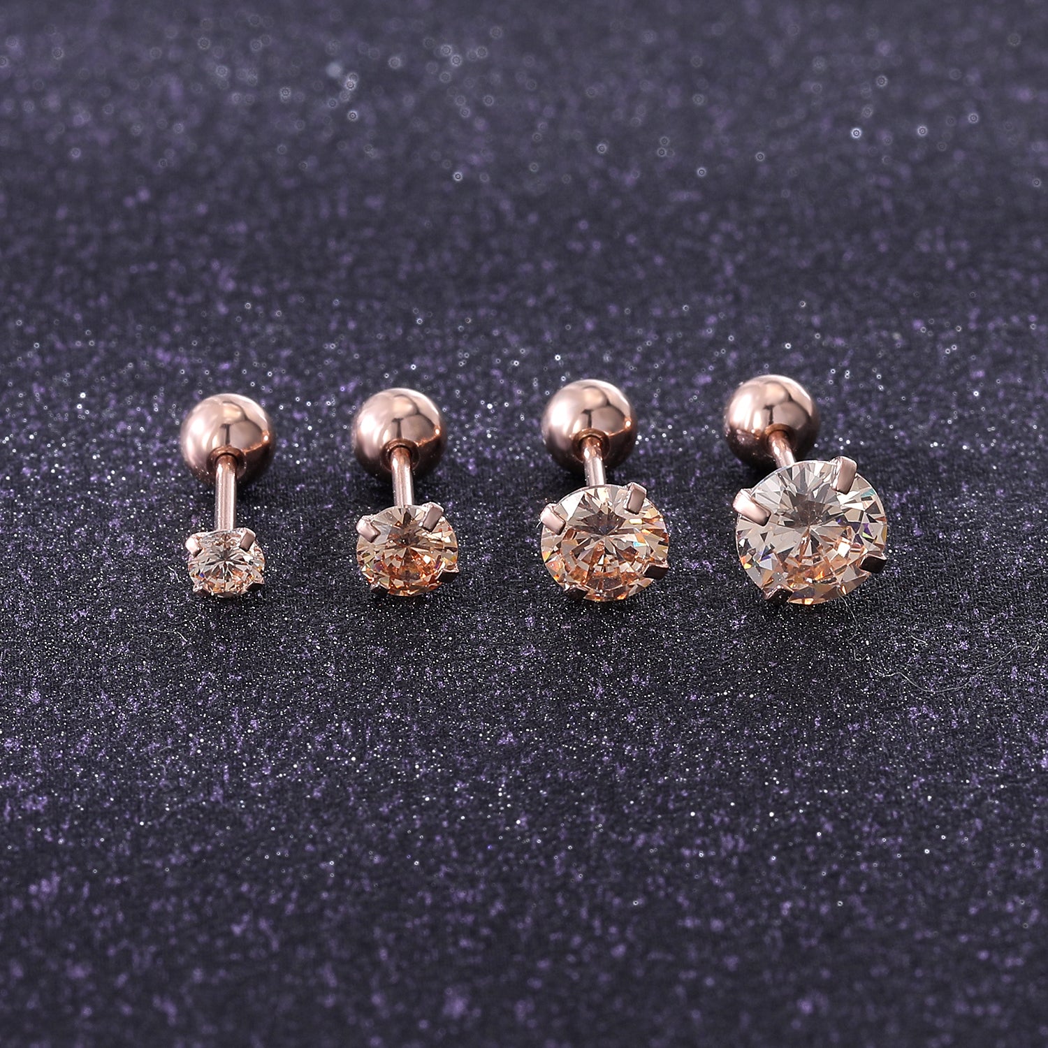 10pcs-set-round-crystal-stud-earring-silver-ear-stud-economic-set