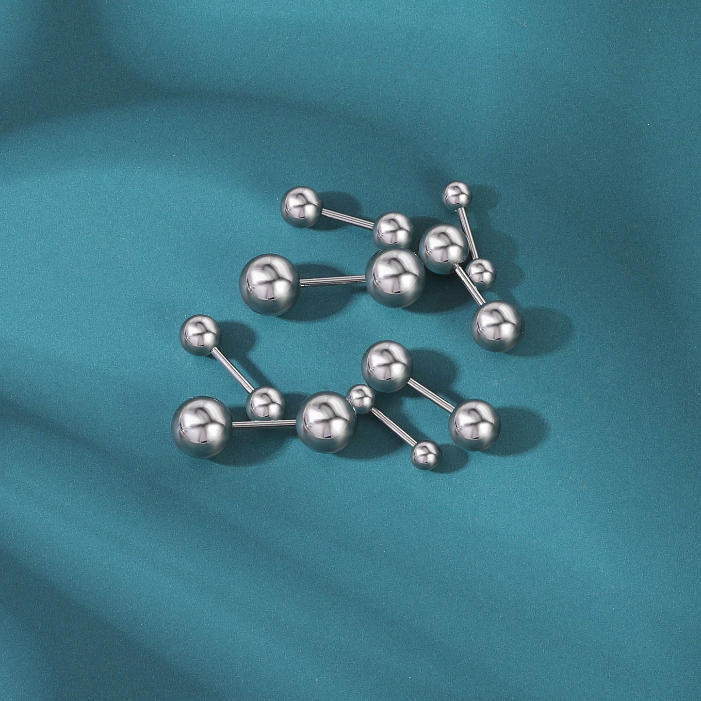 16pcs-set-ball-stud-earring-silver-black-ear-stud-economic-set