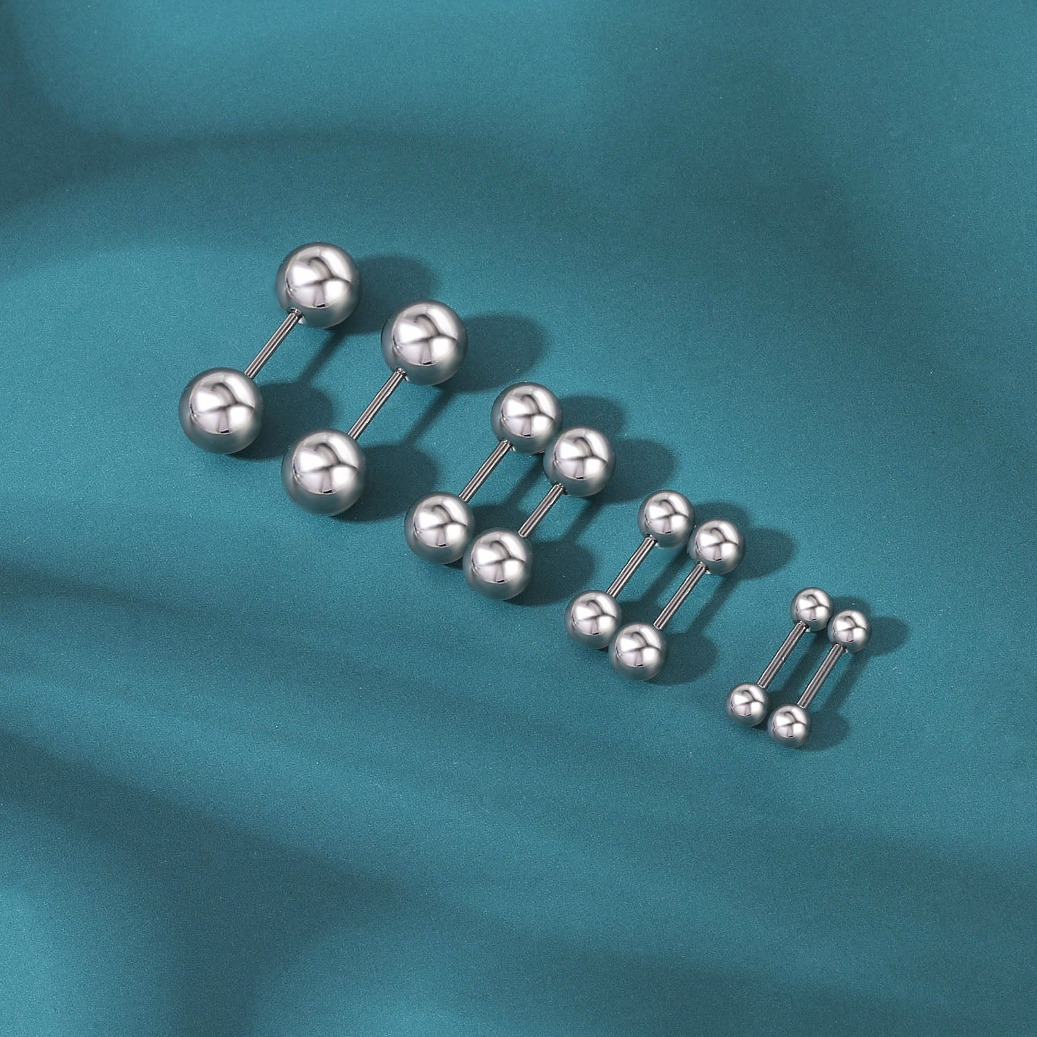 16pcs-set-ball-stud-earring-silver-black-ear-stud-economic-set